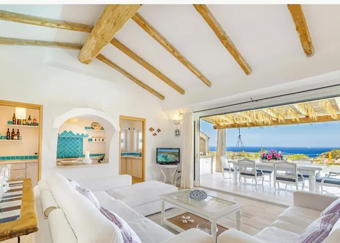 Sardinia Family - Mariapia With Private Pool And Seaview Villa Porto Cervo